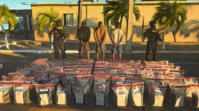 Golpe al narcotráfico en Baní: Incautan 429 paquetes de cocaína y apresan a tres dominicanos