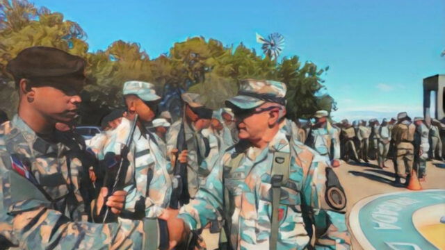 Nuevo comandante de la 4ta. Brigada de Infantería refuerza la vigilancia y arenga a tropas en la frontera de Dajabón
