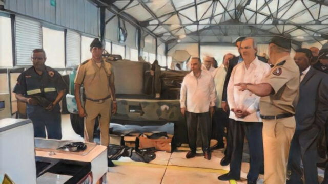 Abinader presenta «FURIA», el primer vehículo blindado ensamblado en República Dominicana.