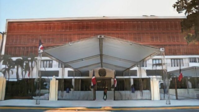 Congreso Nacional en fase final de montaje para el discurso del 27 de febrero