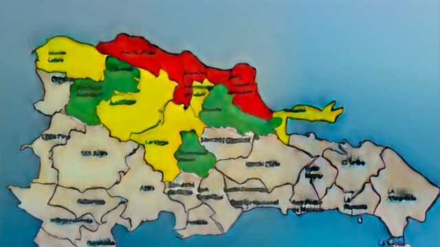 COE eleva a alerta roja a tres provincias del Cibao y el Norte