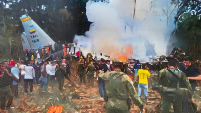 66 muertos tras estrellarse un avión Hércules en la Amazonía
