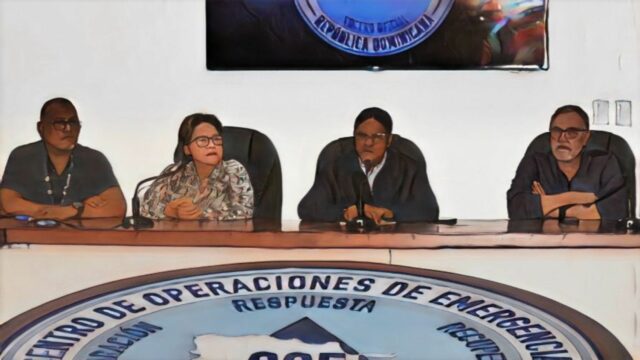 Indomet alerta sobre fuertes lluvias por vaguada y el COE inicia colocación de alertas provinciales