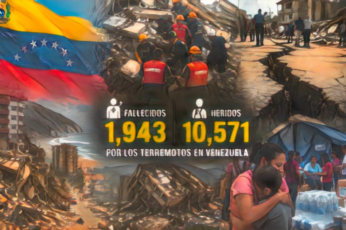 Terremotos en Venezuela dejan casi 2,000 fallecidos y más de 10,000 heridos en la zona norte