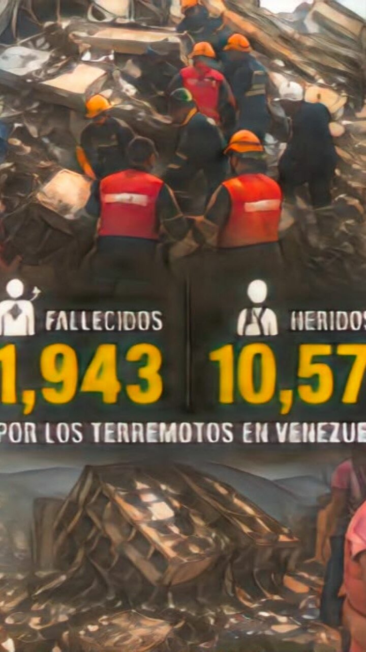 Terremotos en Venezuela dejan casi 2,000 fallecidos y más de 10,000 heridos en la zona norte