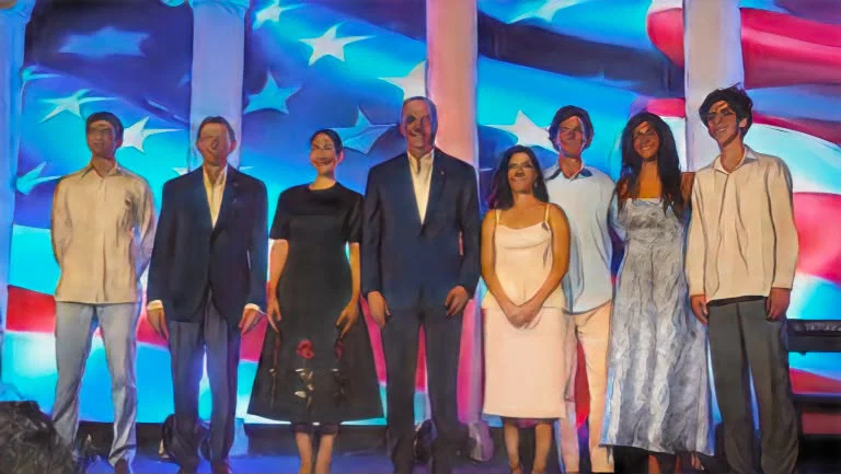 La Embajada de los EE. UU. en Santo Domingo conmemora el «Semisesquicentenario» de su Independencia junto a la alta plana del Estado dominicano.
