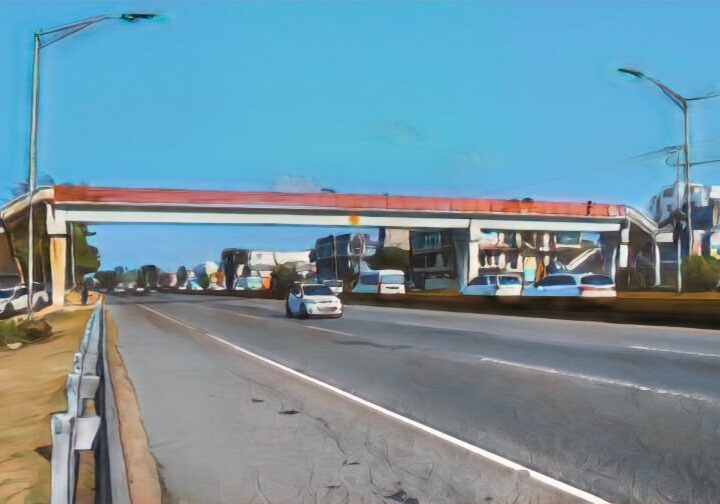 Ministerio de Obras Públicas cerrará de noche la Autopista Las Américas por trabajos en puente peatonal